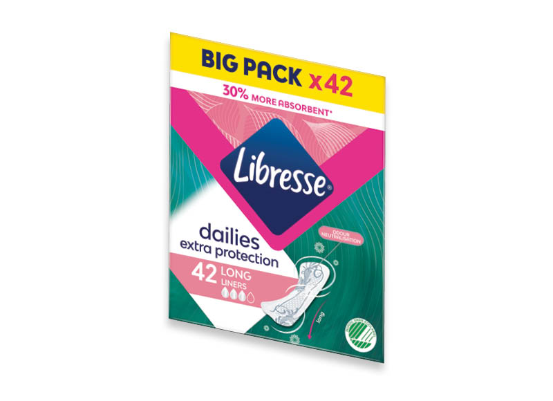Įklotai LIBRESSE EXTRA PROTECTION LONG
,
42 vnt., 0,07 Eur/vnt. Įklotai LIBRESSE EXTRA PROTECTION LONG
,
42 vnt., 0,07 Eur/vnt.