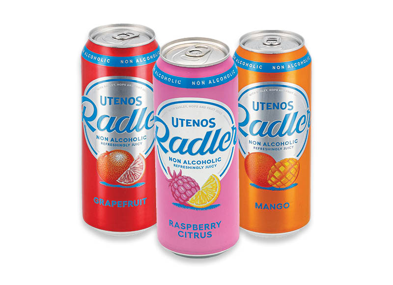 Nealkoholinis alaus kokteilis UTENOS RADLER Nealkoholinis alaus kokteilis UTENOS RADLER