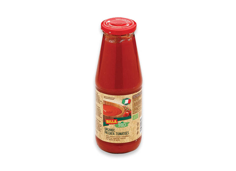 BILLA BIO ekologiška pomidorų tyrė
,
680 ml, 2,26 Eur/l. Ir IKI EXPRESS BILLA BIO ekologiška pomidorų tyrė
,
680 ml, 2,26 Eur/l. Ir IKI EXPRESS