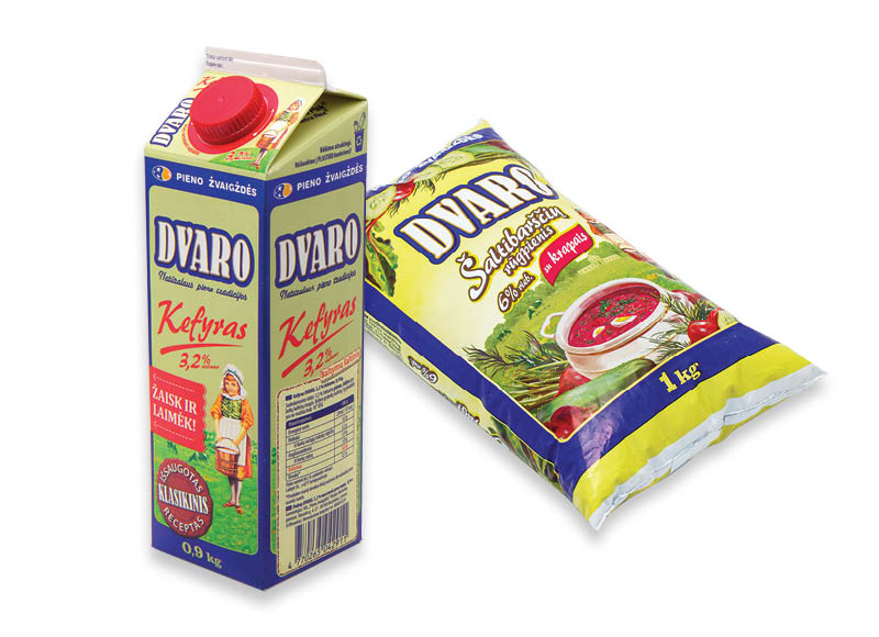 DVARO kefyrui, rūgpieniui