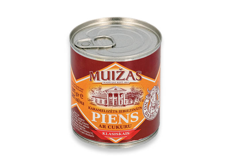 Karamelizuotas sutirštintas pieno gaminys MUIŽAS su cukrumi
			, 
				 397 g, 3,25 Eur/kg. A lygio parduotuvėse
