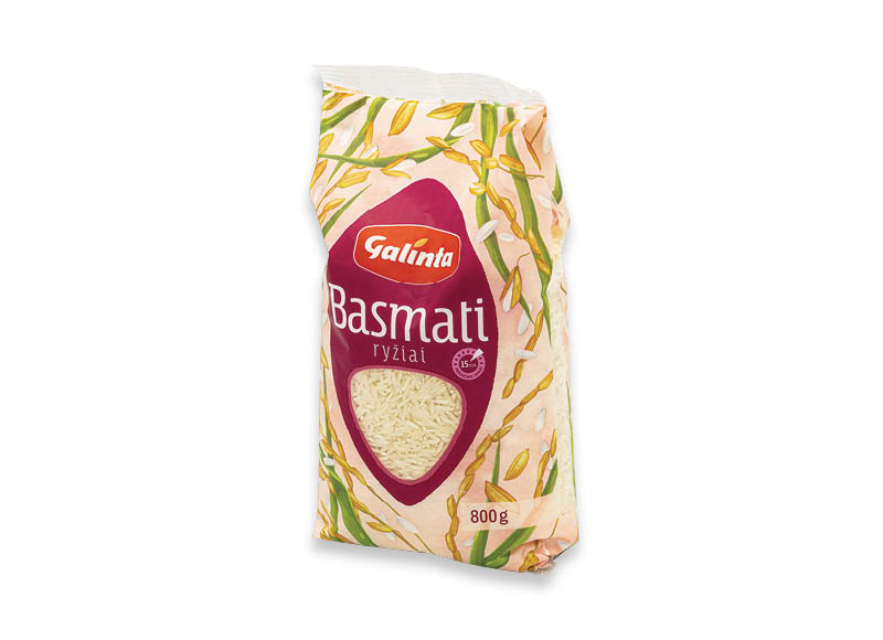Basmati ryžiai GALINTA
,
800 g, 1,99 Eur/kg Basmati ryžiai GALINTA
,
800 g, 1,99 Eur/kg