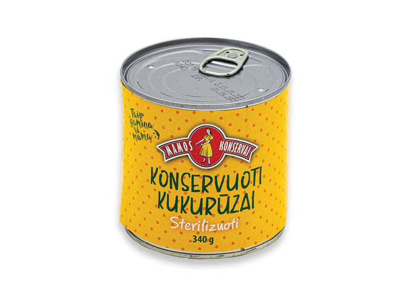 MAMOS konservai konservuoti kukurūzai
			, 
				 340 g, 2,32 Eur/kg A lygio parduotuvėse