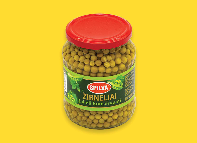Konservuoti žalieji žirneliai SPILVA