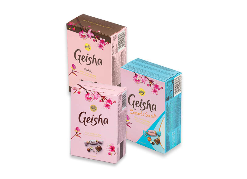 Saldainių dėžutė GEISHA
			, 
				 150 g, 3 rūšių, 13,27 Eur/kg A lygio parduotuvėse Ir IKI EXPRESS