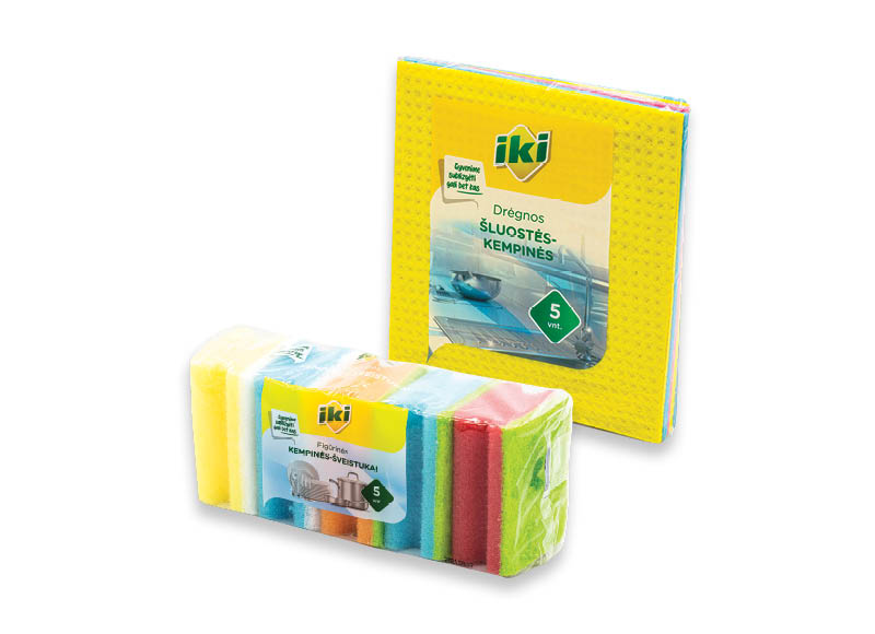 IKI kempinėms ir šluostėms
,
9 rūšių Ir IKI EXPRESS IKI kempinėms ir šluostėms
,
9 rūšių Ir IKI EXPRESS