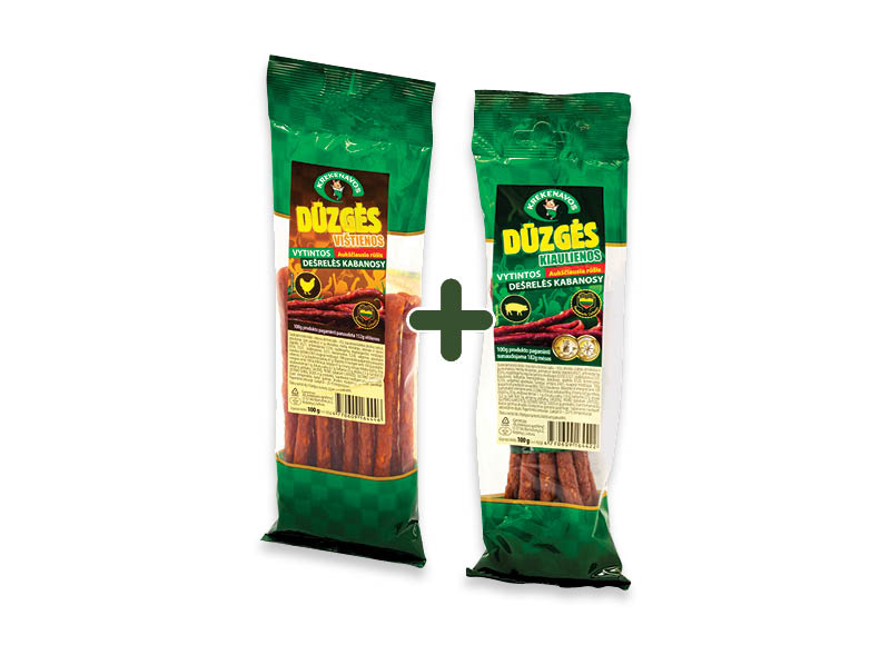 KREKENAVOS DŪZGIŲ vytintos dešrelės
			, 
				 100 g, 2 rūšių, 2,79 Eur/vnt. Ir IKI EXPRESS