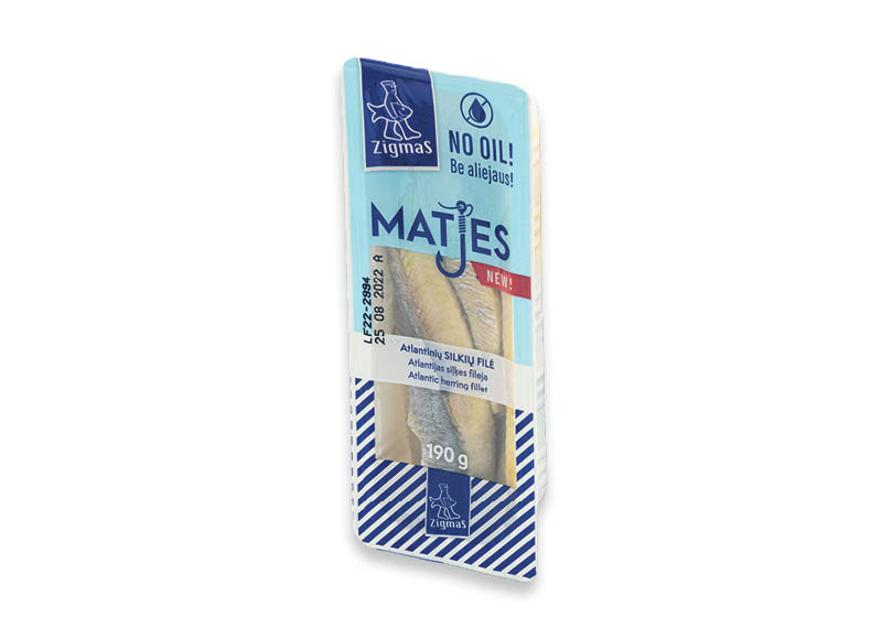 Silkių filei MATJES ZIGMAS
			, 
				 190 g, 240 g, 2 rūšių. Ir IKI EXPRESS