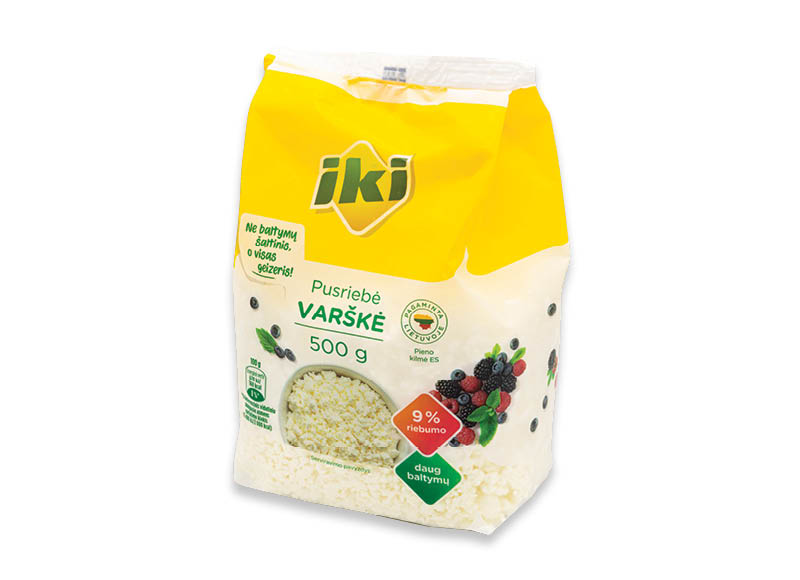 IKI pusriebė varškė
,
500 g, 9 % rieb., 4,38 Eur/kg IKI pusriebė varškė
,
500 g, 9 % rieb., 4,38 Eur/kg