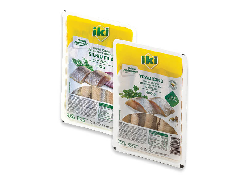 IKI silkių filei
			, 
				 400 g, 2 rūšių, 4,98 Eur/kg