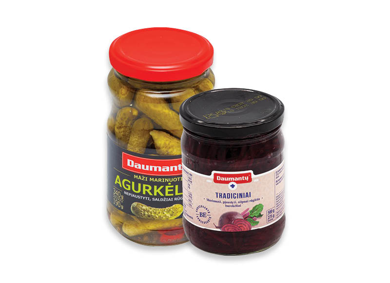 Konservuotoms DAUMANTŲ daržovėms