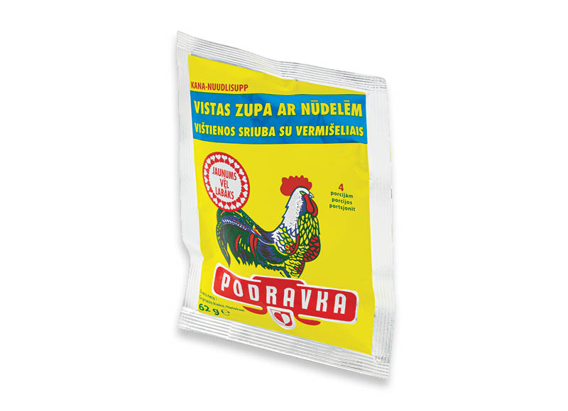 Vištienos sriuba PODRAVKA su vermišeliais
			, 
				 62 g, 7,26 Eur/kg. Ir IKI EXPRESS