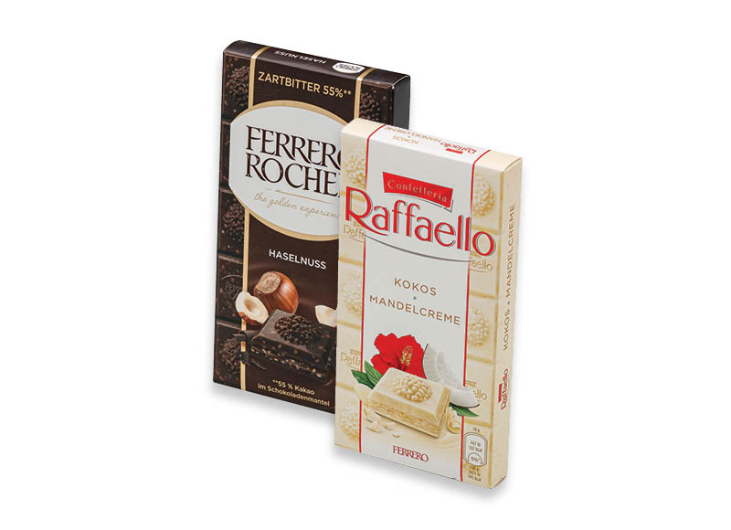 Šokolado plytelėms RAFFAELLO, ROCHE
,
90 g, 3 rūšių, 22,11 Eur/kg. Ir IKI EXPRESS Šokolado plytelėms RAFFAELLO, ROCHE
,
90 g, 3 rūšių, 22,11 Eur/kg. Ir IKI EXPRESS