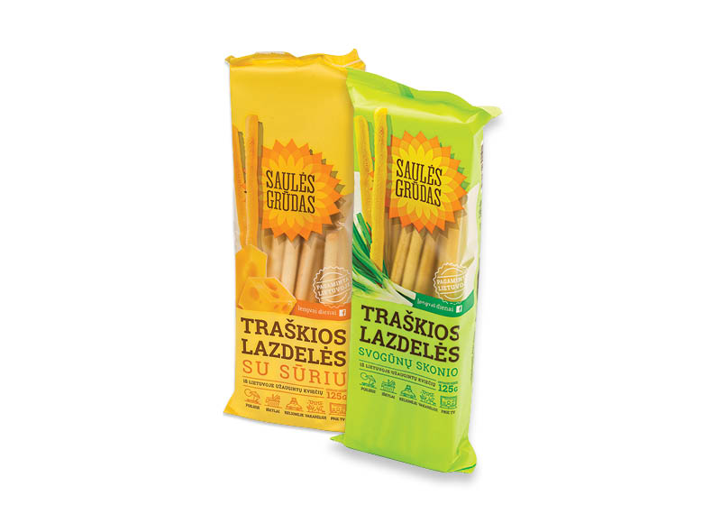 Traškioms lazdelėms SAULĖS GRŪDAS
			, 
				 70 g, 4 rūšių. 9,86 Eur/kg