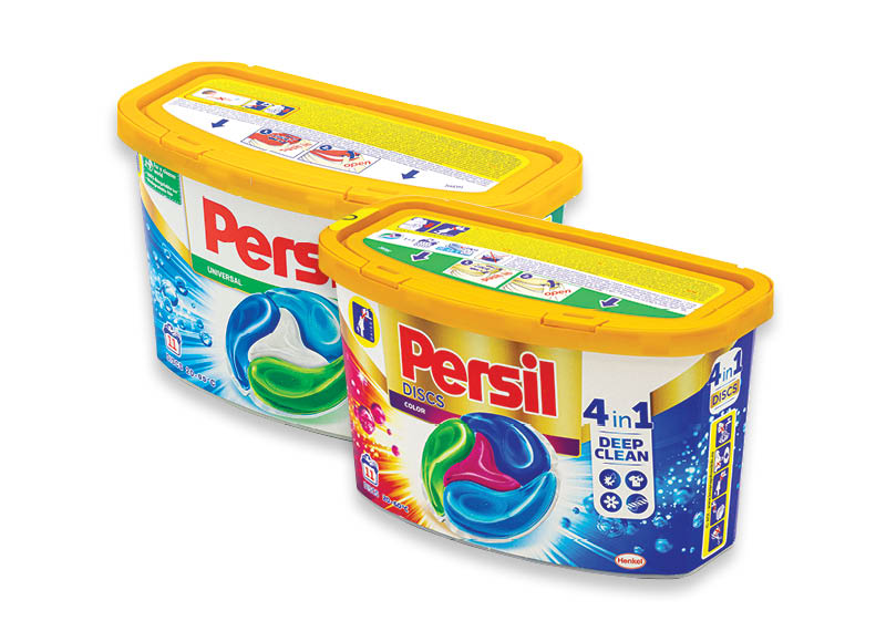 Skalbimo kapsulėms PERSIL DISCS
			, 
				 11 skalb., 3 rūšių. Ir IKI EXPRESS