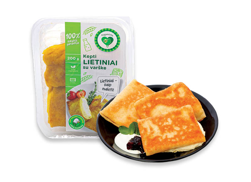PAGAMINTA IKI lietiniai su varške
			, 
				 200 g, 6,45 Eur/kg. A lygio parduotuvėse. Ir IKI EXPRESS