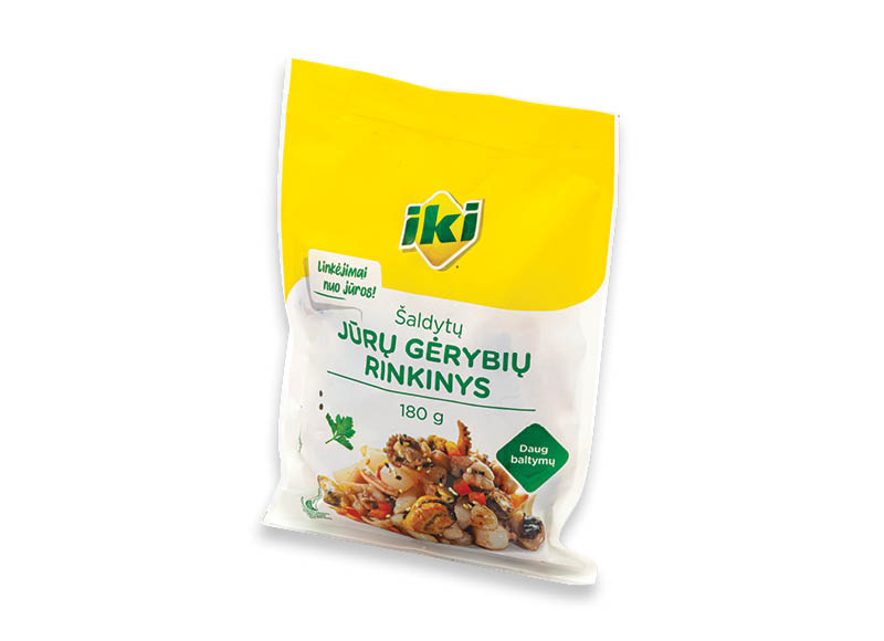 IKI šaldytų jūrų gėrybių rinkinys
			, 
				 180 g, 10,06 Eur/kg