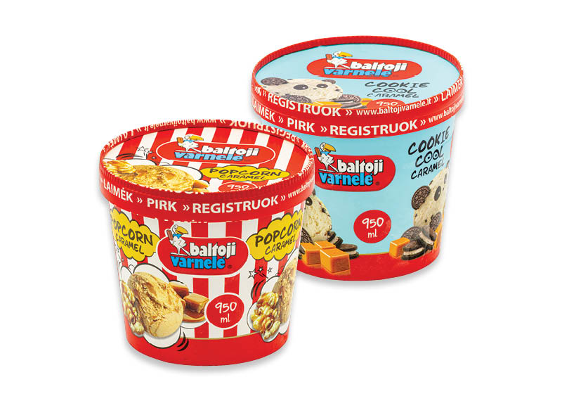 Valgomieji ledai BALTOJI VARNELĖ dėžutėje
			, 
				 950 ml, 3 rūšių, 5,25 Eur/l A lygio parduotuvėse Ir IKI EXPRESS