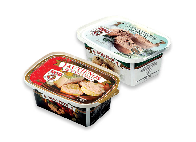 Paštetams NOO, 200 g, 2 rūšių. A lygio parduotuvėse