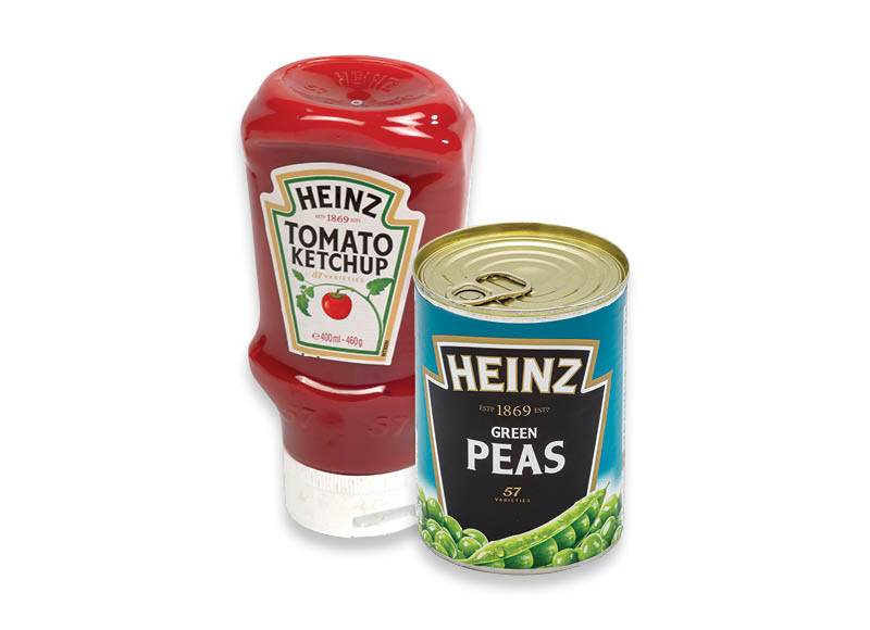 Kečupams, padažams, konservuotoms daržovėms HEINZ