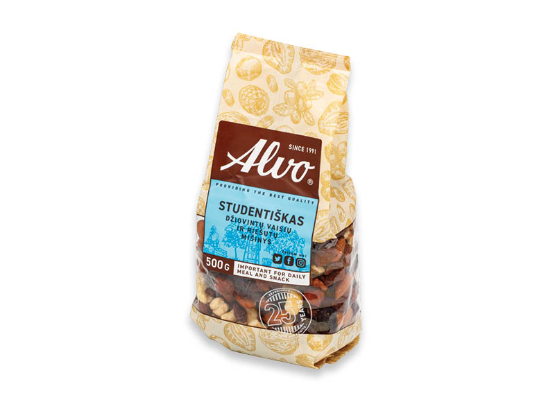 ALVO DRAUGŲ džiovintų vaisių ir riešutų mišinys
,
500 g, 7,98 Eur/kg A lygio parduotuvėse ALVO DRAUGŲ džiovintų vaisių ir riešutų mišinys
,
500 g, 7,98 Eur/kg A lygio parduotuvėse