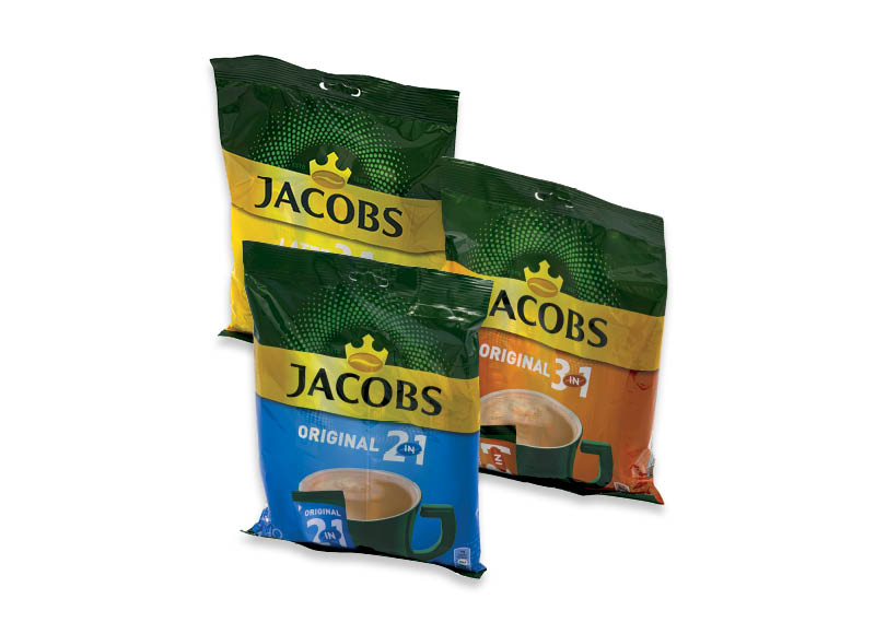 Tirpiosios kavos gėrimas JACOBS maišeliais
			, 
				 125 g, 140 g, 152 g, 3 rūšių Ir IKI EXPRESS