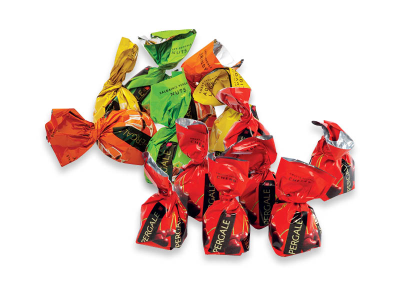 Sveriami saldainiai MIX, CHERRY ir VOVERAITĖ
			, 
				 1 kg, 3 rūšių A lygio parduotuvėse