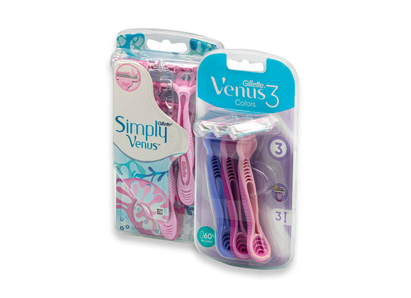 Moteriškiems vienkartiniams skustuvams GILLETTE VENUS
			, 
				 4 rūšių