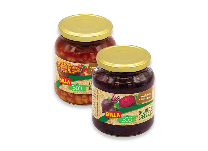 BILLA BIO ekologiškos burokėlių skiltelės ar pupelės pomidorų padaže
,
370 ml, 2,95 Eur/l A lygio parduotuvėse BILLA BIO ekologiškos burokėlių skiltelės ar pupelės pomidorų padaže
,
370 ml, 2,95 Eur/l A lygio parduotuvėse