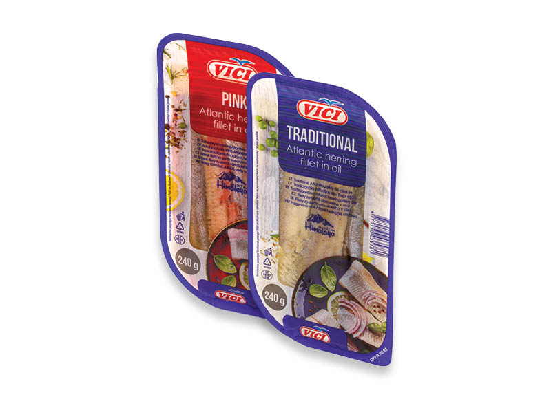 TRADICINĖ, RAUSVOJI silkių filė VIČI
			, 
				 240 g, 2 rūšių A lygio parduotuvėse