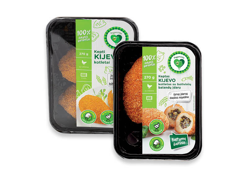 PAGAMINTA IKI keptas KIJEVO kotletas, 135 g, 8,22 Eur/kg. Ir IKI EXPRESS