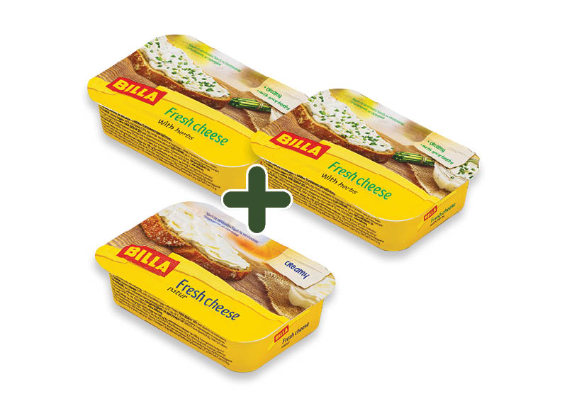 BILLA šviežias sūris
			, 
				 200 g, 2 rūšių, 1,59 Eur/vnt. A lygio parduotuvėse. Ir IKI EXPRESS