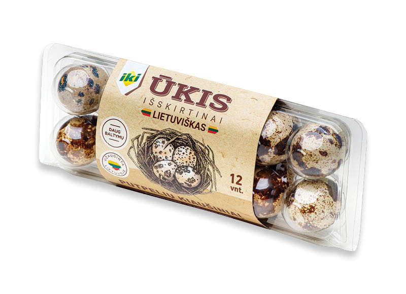 IKI ŪKIS putpelių kiaušiniai, 1 pak./12 vnt., 0,11 Eur/vnt. A lygio parduotuvėse IKI ŪKIS putpelių kiaušiniai, 1 pak./12 vnt., 0,11 Eur/vnt. A lygio parduotuvėse