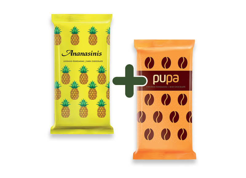 Šokolado plytelė RAUDONOJI AGUONA, ANANASINIS ir PUPA
,
80 g, 3 rūšių, 0,99 Eur/vnt. A lygio parduotuvėse Šokolado plytelė RAUDONOJI AGUONA, ANANASINIS ir PUPA
,
80 g, 3 rūšių, 0,99 Eur/vnt. A lygio parduotuvėse