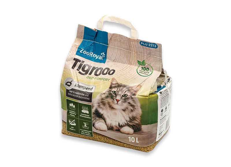 Ekologiškas kačių kraikas ZOOROYAL TIGROO
			, 
				 10 l, 0,50 Eur/l A lygio parduotuvėse