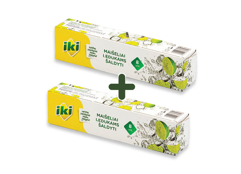 IKI maišeliai ledukams šaldyti
,
192 kubel., 8 vnt., 1,29 Eur/vnt. IKI maišeliai ledukams šaldyti
,
192 kubel., 8 vnt., 1,29 Eur/vnt.