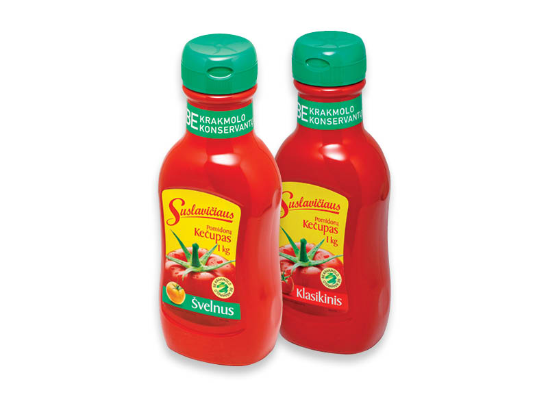 SUSLAVIČIAUS kečupas
			, 
				 1 kg, 3 rūšių