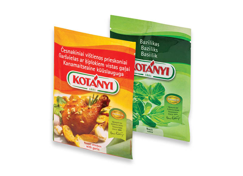 Prieskoniai maišeliuose KOTANYI
			, 
				 4-14 g, 17 g, įvairių rūšių