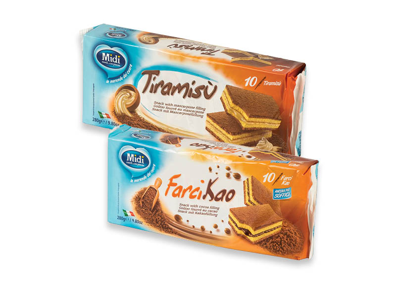 MIDI biskvitas
			, 
				 280 g, 2 rūšių, 4,61 Eur/kg A lygio parduotuvėse