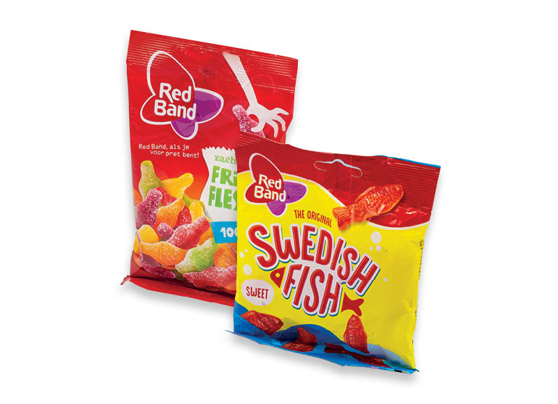 Guminukai RED BAND
			, 
				 100 g, 4 rūšių, 7,90 Eur/kg A lygio parduotuvėse