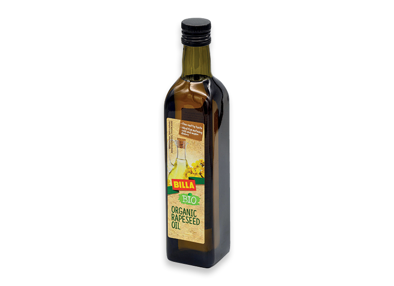 BILLA BIO rapsų aliejus
			, 
				 500 ml, 5,58 Eur/l. A lygio parduotuvėse