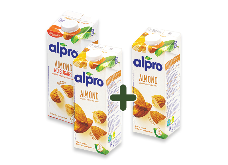 Gėrimas ALPRO, 1 l, 3 rūšių, 2,79 Eur/vnt. Gėrimas ALPRO, 1 l, 3 rūšių, 2,79 Eur/vnt.