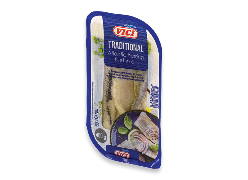 Sūdyta TRADICINĖ silkių filė aliejuje
			, 
				 400 g, 5,98 Eur/kg. A lygio parduotuvėse