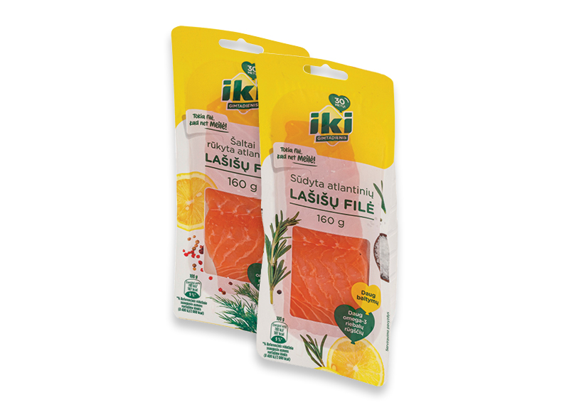 IKI šaltai rūkyta ar sūdyta atlantinių lašišų filė
			, 
				 160 g, 24,94 Eur/kg Ir IKI EXPRESS