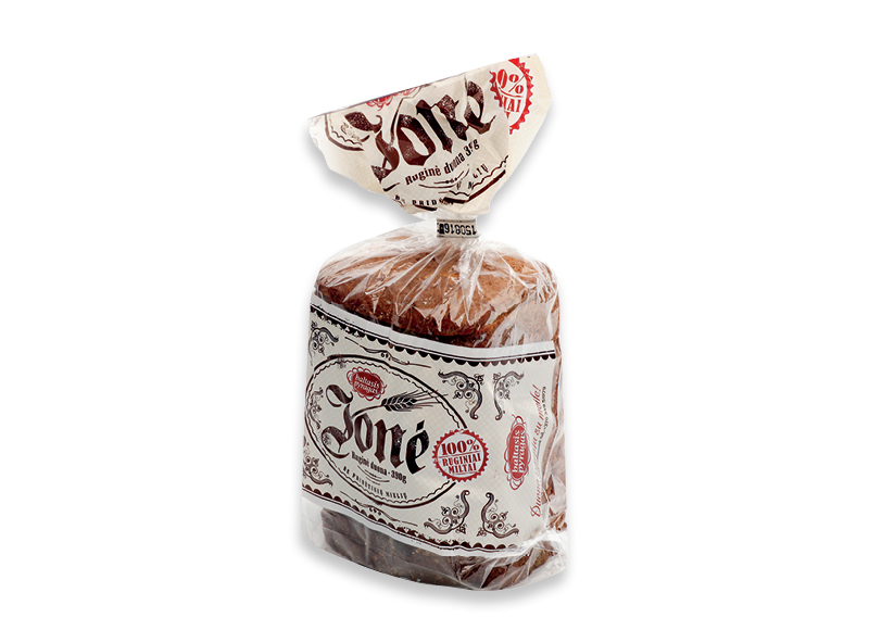Ruginė duona JONĖ be mielių, 390 g, 2,03 Eur/kg. Ir IKI EXPRESS