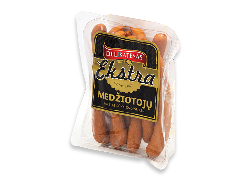 Karštai rūkytos MEDŽIOTOJŲ dešrelės EKSTRA