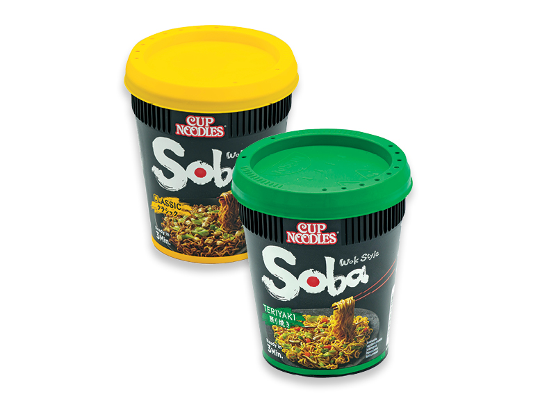 Greitai paruošiami makaronai NISSIN SOBA CUP WOK
			, 
				 90 g, 2 rūšių, 19,89 Eur/kg A lygio parduotuvėse