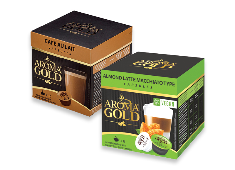 Kapsulės AROMA GOLD
			, 
				 16 vnt., 9 rūšių, 0,28 Eur/vnt. A lygio parduotuvėse