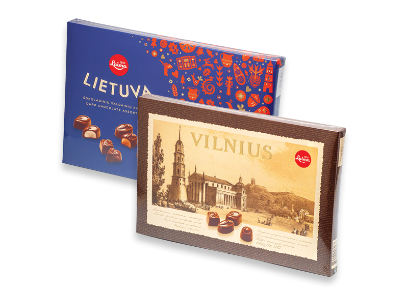 Saldainių dėžutė VILNIUS, LIETUVA
			, 
				 360 g, 2 rūšių, 8,86 Eur/kg A lygio parduotuvėse