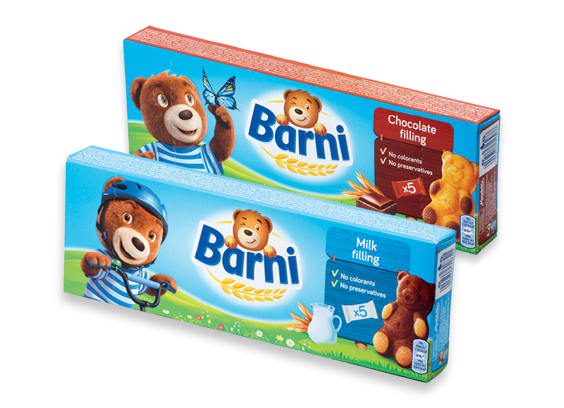Biskvitiniai pyragėliai BARNI
			, 
				 150 g, 2 rūšių, 7,93 Eur/kg